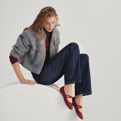 The Double Buckle Mary Jane - Cabernet