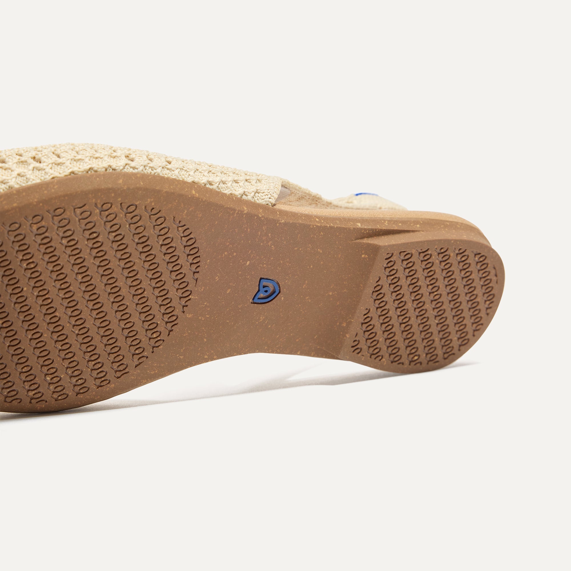 The Almond Slingback - Off White Mesh