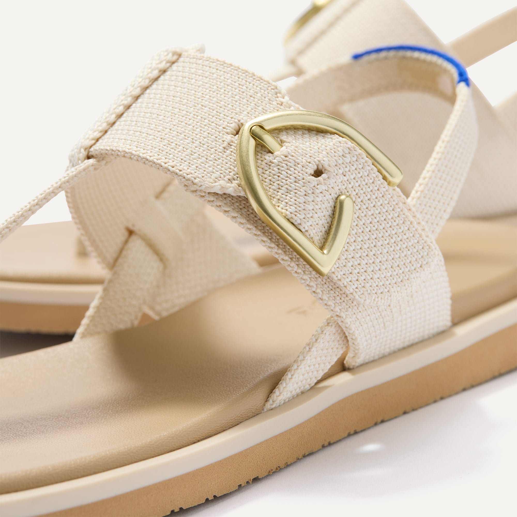 The T–Strap Sandal - Cream Puff