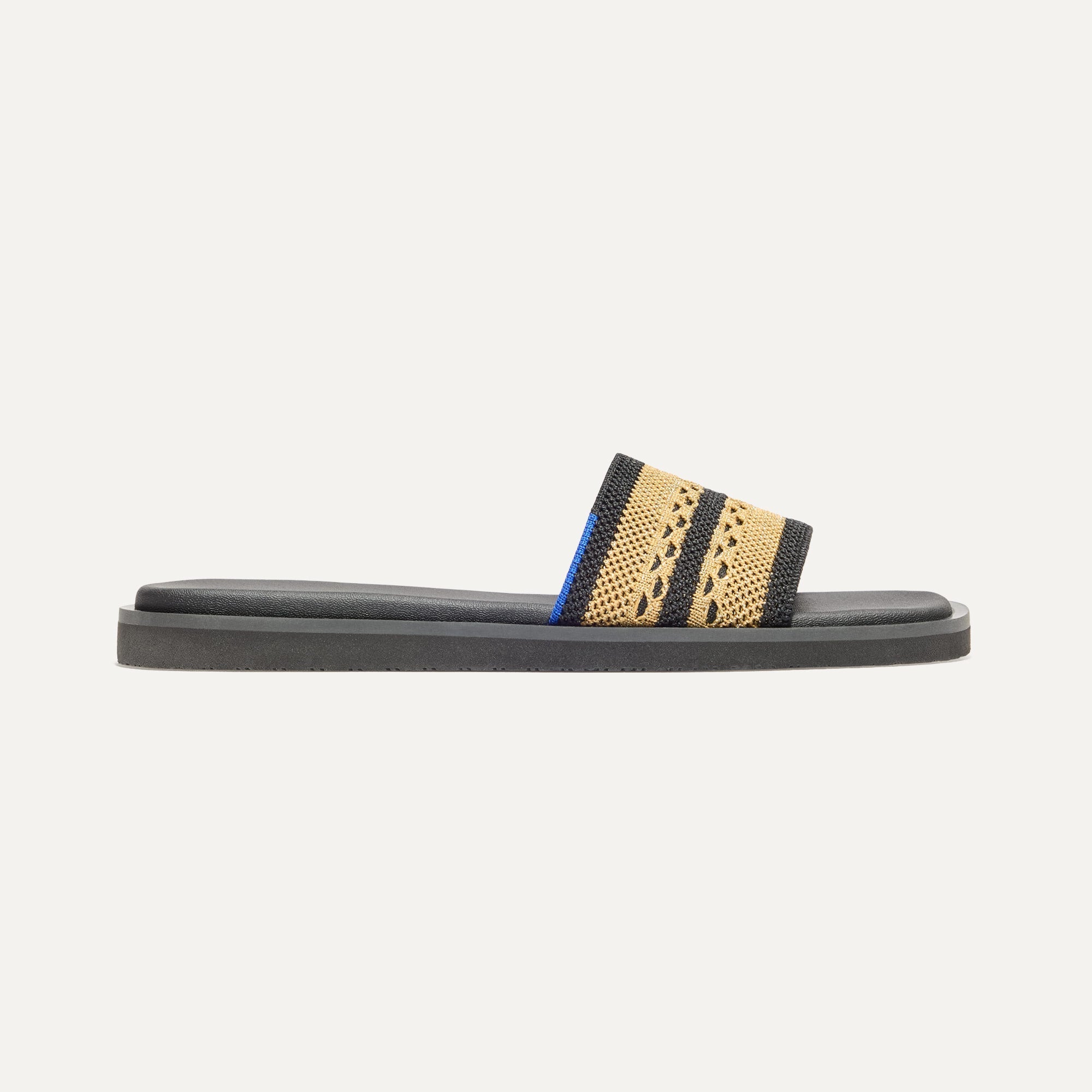 The Slide Sandal - Gilded Crochet