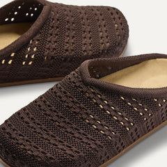 The Casual Clog - Chocolate Crochet