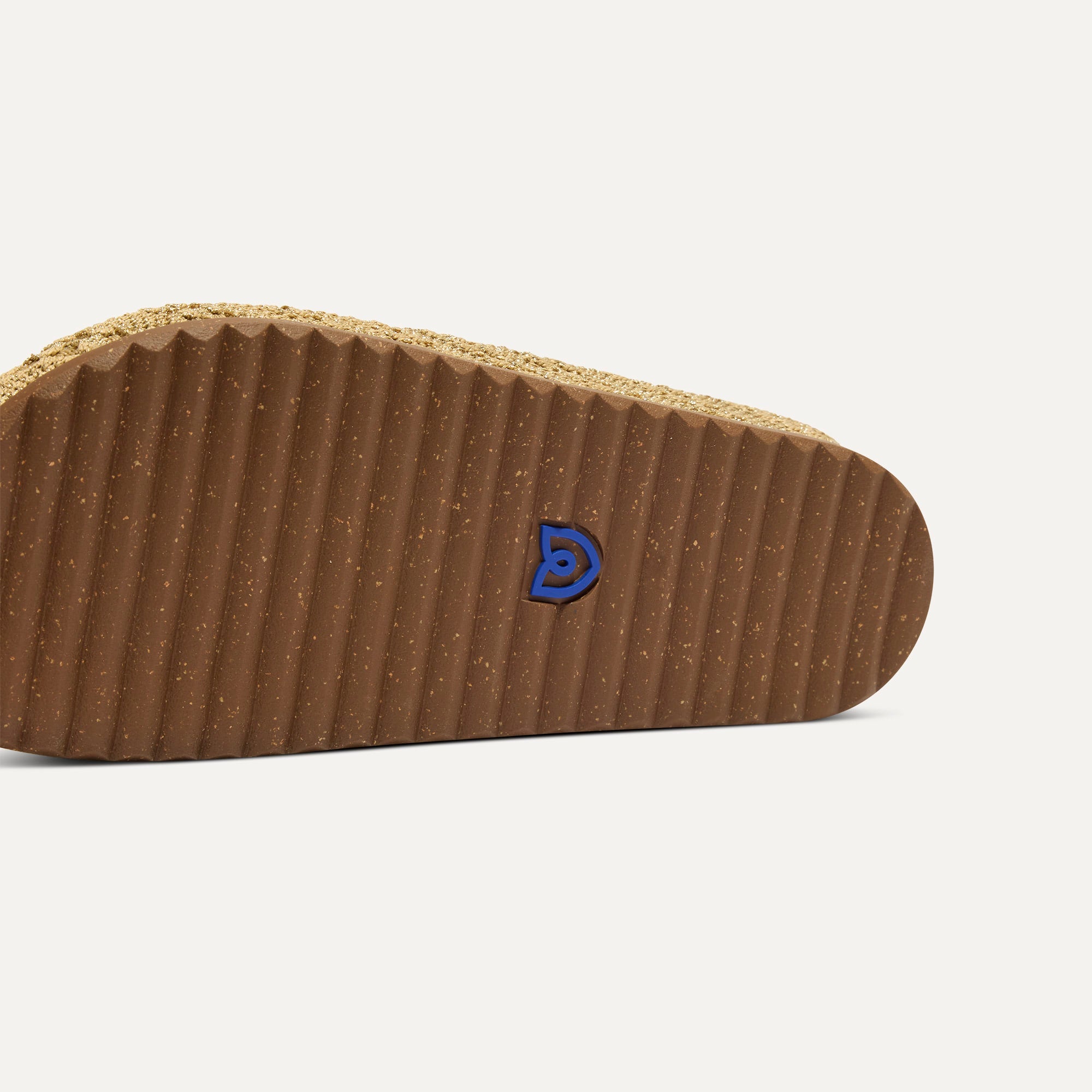The Casual Clog - Metallic Golden Crochet