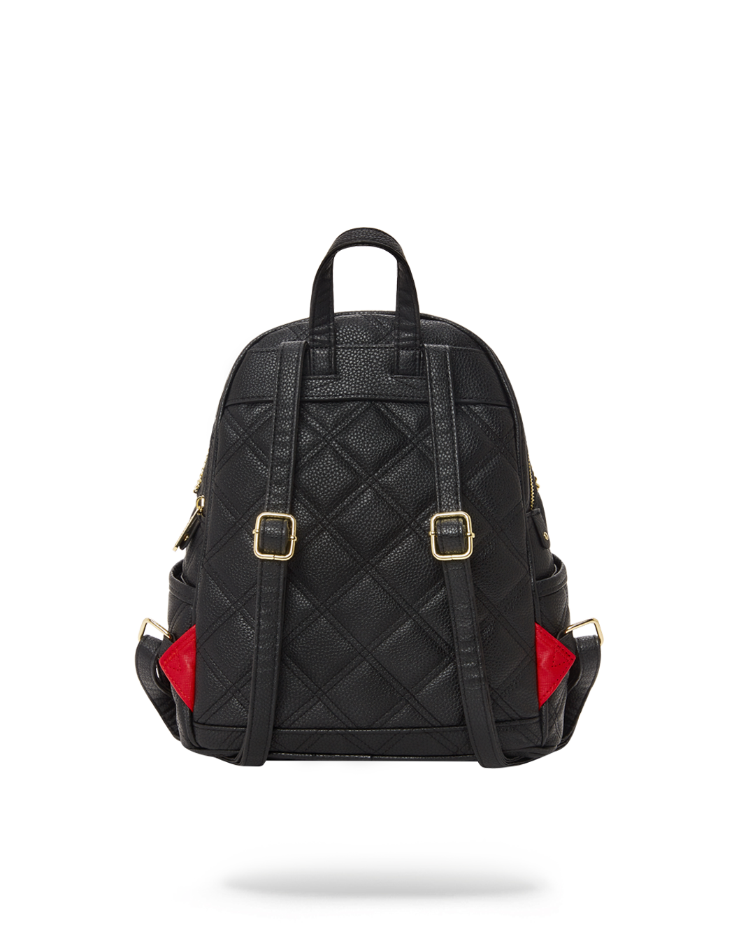 NOIR QUILT GOLD CHAIN SHARK SAVAGE BACKPACK