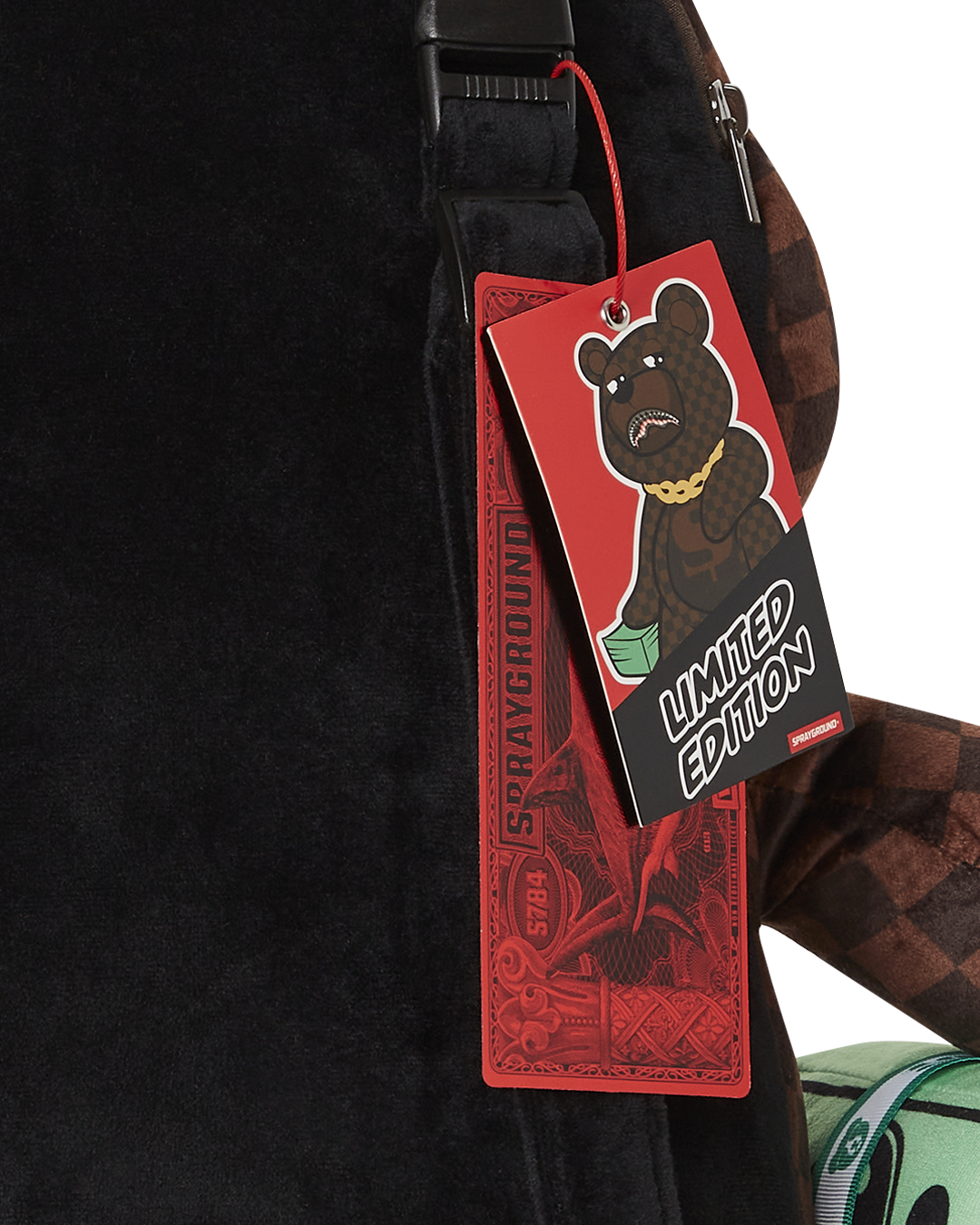 LENTICULAR EFFECTS MONEYBEAR TEDDYBEAR BACKPACK