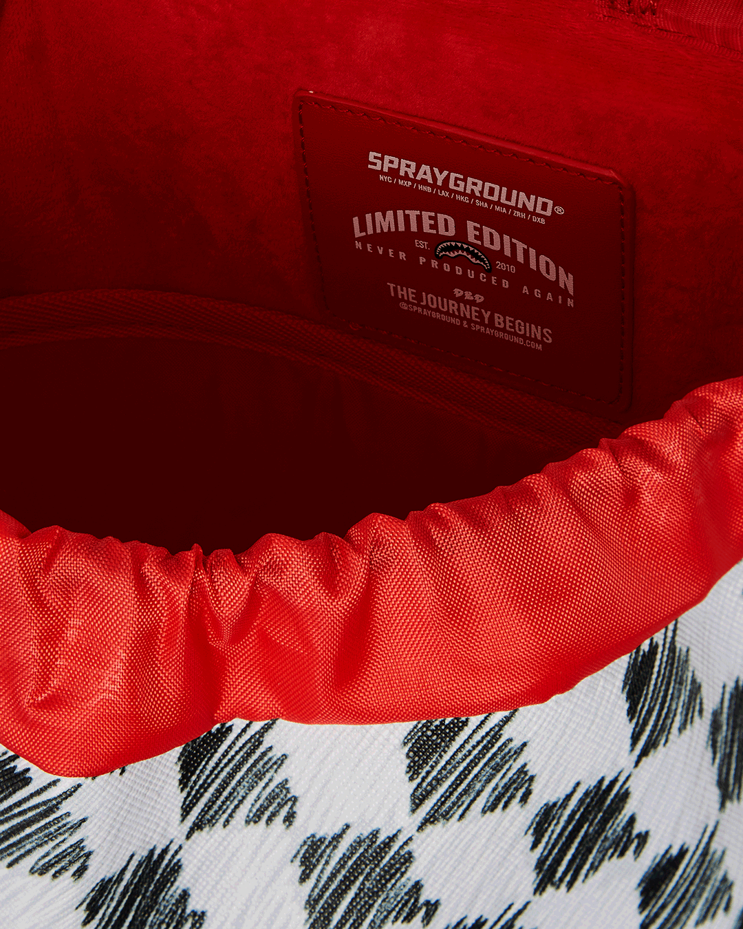 SCRIBBLE DRIBBLE CHECK HILLS BACKPACK